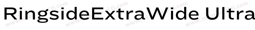 RingsideExtraWide Ultra字体转换